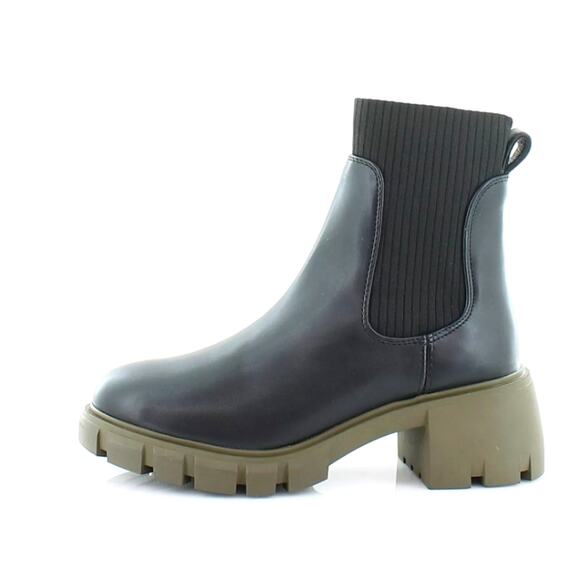 Steve Madden Hayle Women's Boots Black/Olive Platform Lug Sole Size 10 New - Picture 11 of 16